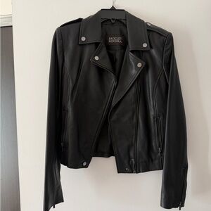 Badgley Mischka Black Leather Jacket
